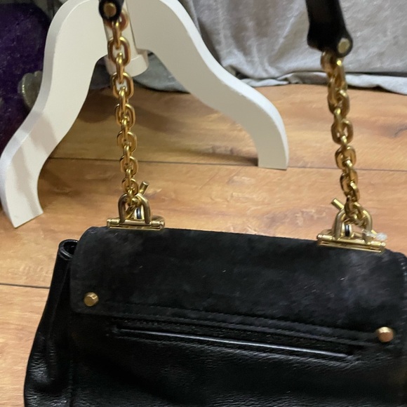 Michael Kors ISADORE Top Handle Messenger Bag Pebble Black Leather Ring - Picture 6 of 11